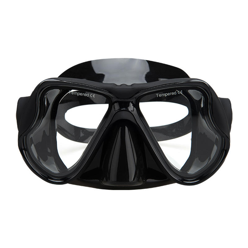New Fashion Design Tempered Glass Lens Carbon Fiber Scuba Diving Mask for Snorkeling