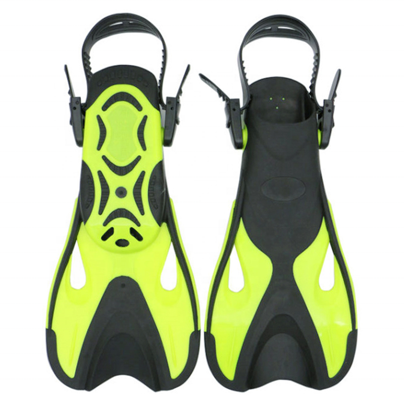 Adult Size TPR+PP Short Swimming Fins Snorkel Free Diving Fins