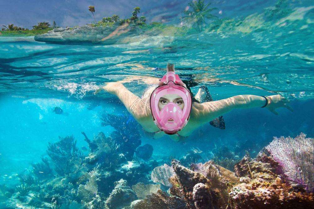 Hot Sell Anti Leak Snorkel Mask Full face Swimming Mask