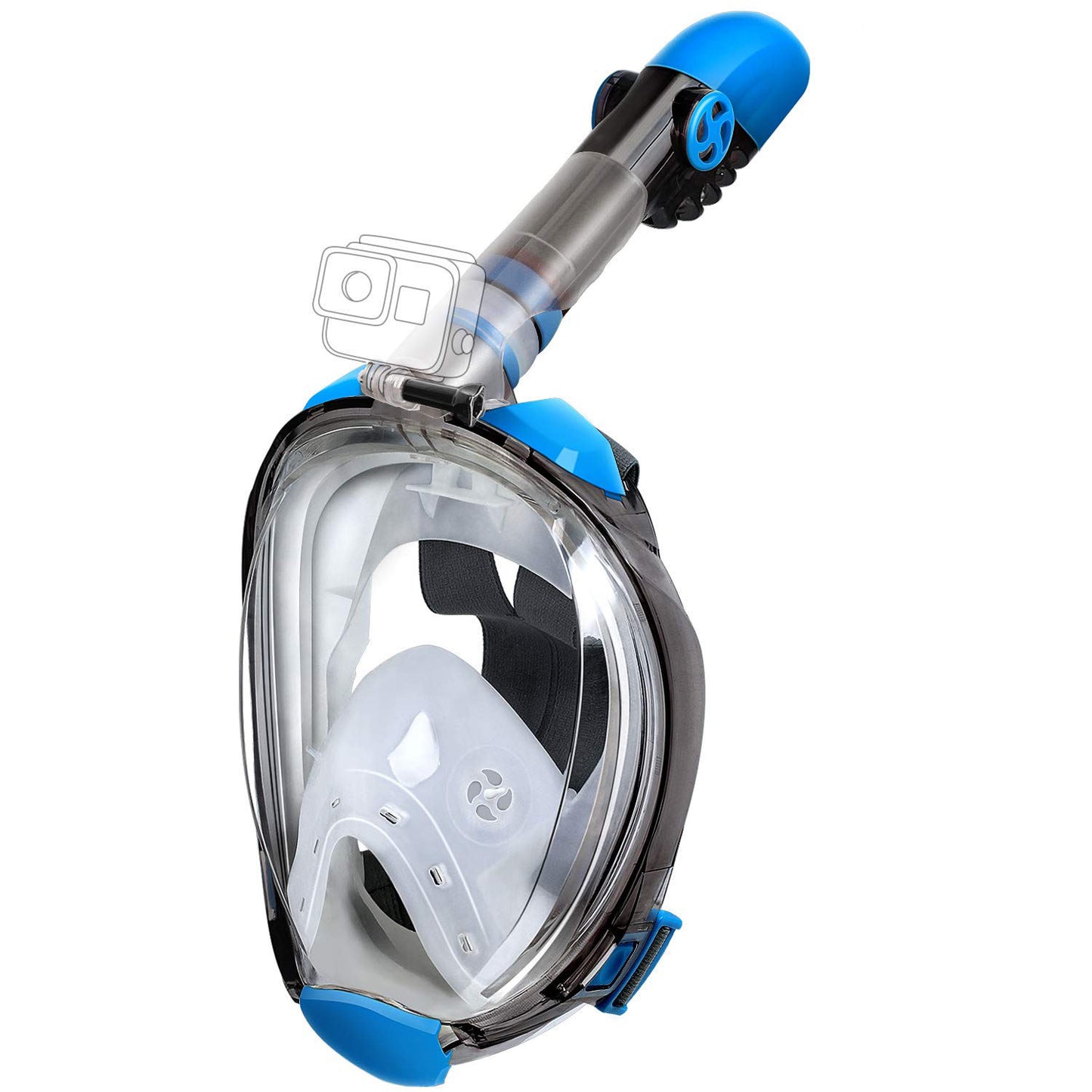 Amazon Hot Selling Full Face Dry Diving Mask Snorkel Mask