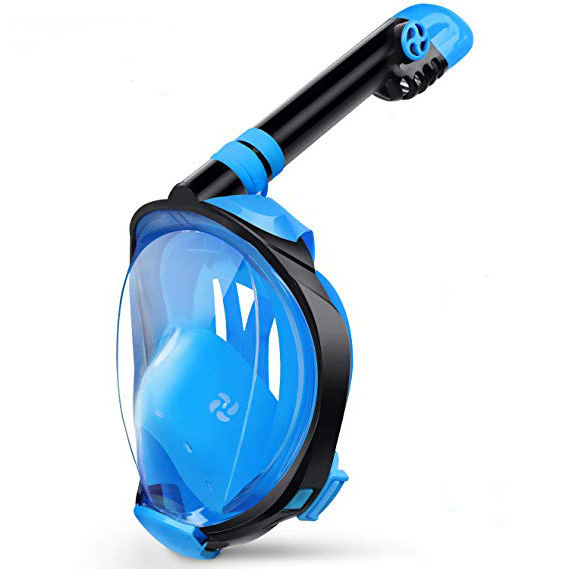 Professional Diving Natural Breathing Full Face Snorkel Silicon Mask