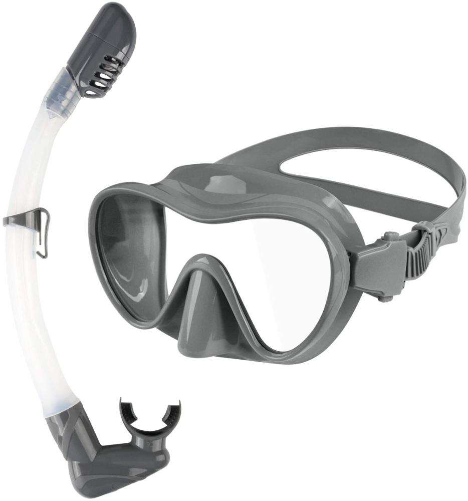 Diving Mask and Snorkel Tube Set Tempered Glass Diving Goggles Adult Kids