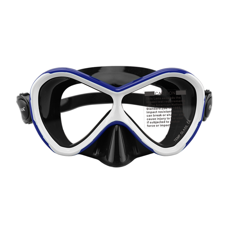 Professional Red Silicone Kid Size Snorkel Dive Mask